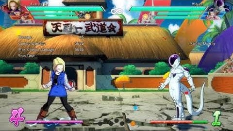 DRAGON BALL FighterZ: Android 18 Lvl 3 Combo