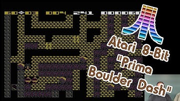 Atari 8-Bit Game Play, Prima Boulder Dash