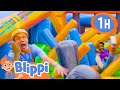 Blippi and Meekah&#39;s Bounce House Game Show song | 1 Hour of Educational Songs For Kids