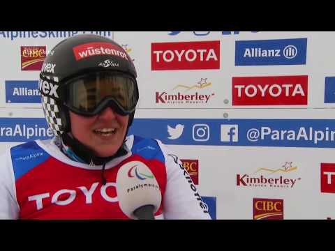 Claudia Loesch wins women's downhill sitting | 2018 World Para Alpine Skiing World Cup Kimberley