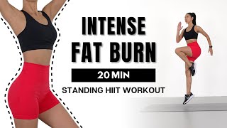 Intense FAT BURNING Full Body Workout🔥20 min Standing HIIT Workout
