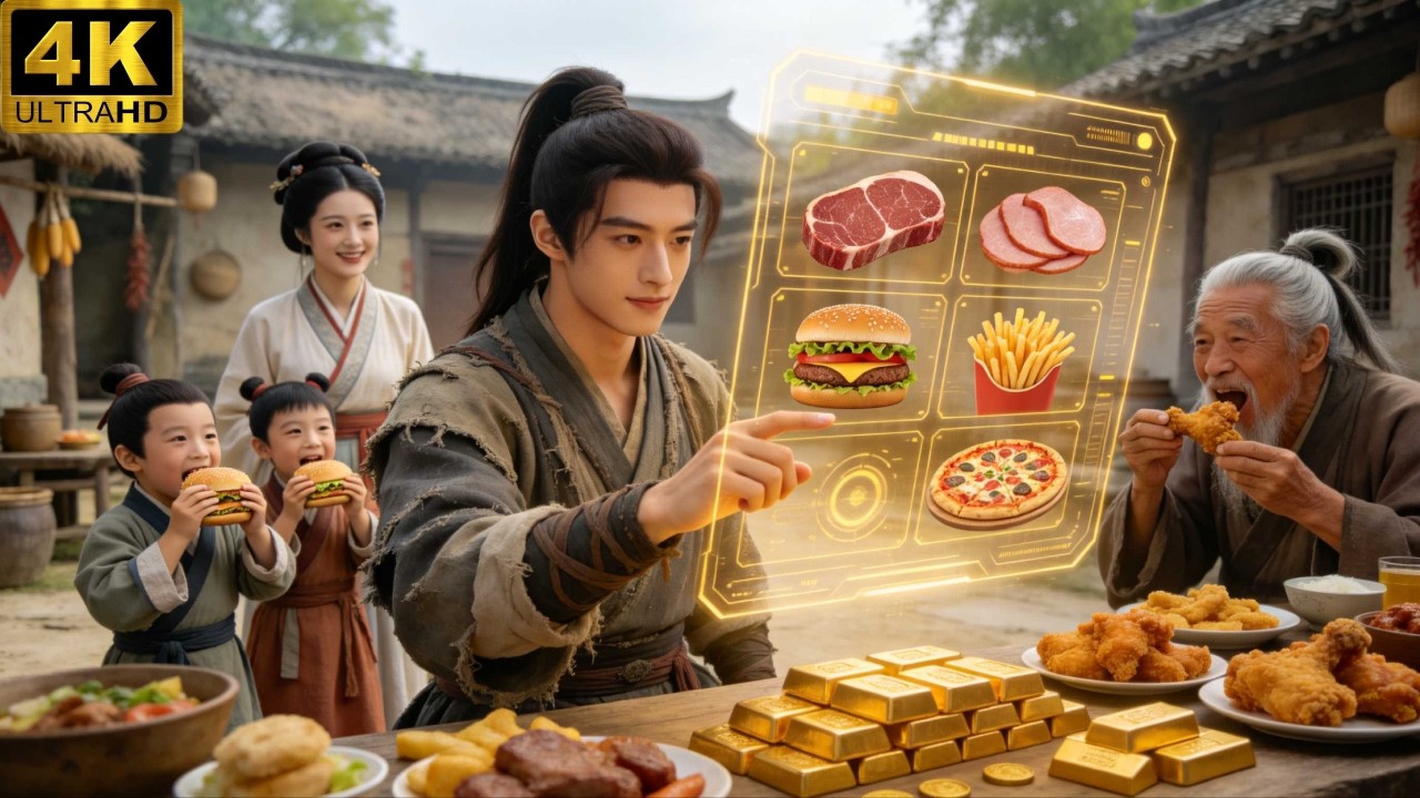 في عام مجاعة.. رجل يحتضر يحصل على نظام عين النبوة، ويُطعم عائلته أطايب الطعام ويُخزن الحبوب!