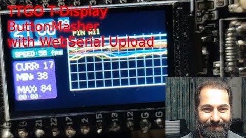 TTGO T-Display ButtonMasher with WebSerial Upload