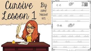 Cursive Writing for Beginners: Lowercase Cursive  Lesson 1