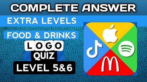 Logo Quiz 2023, EXTRA LEVELS, FOOD & DRINKS lvl 5&6.  complete answer. @brainitquizzes  #logoquiz