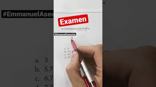 Calculate the average and arithmetic mean. #shorts #ceneval #admissionexam Calculate the average and arithmetic mean. #shorts #ceneval #admissionexam