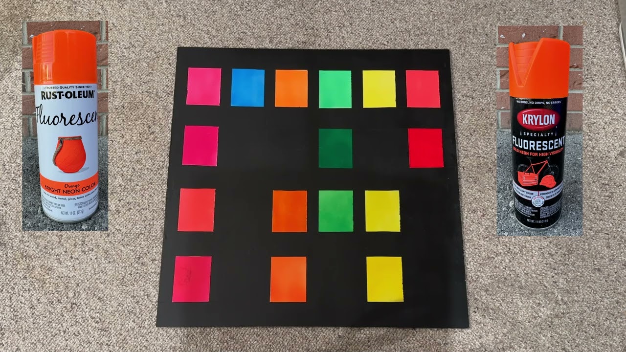UV Spray Paint comparison