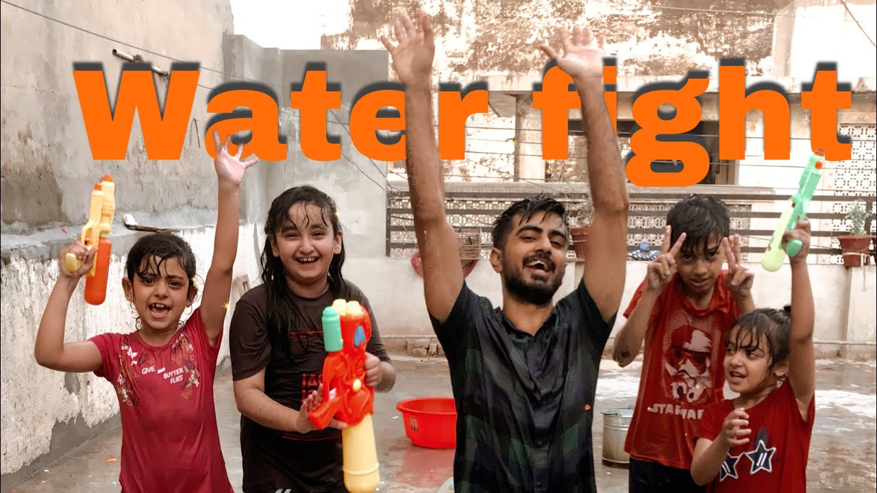 Water-Gun fight in Pakistan