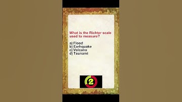 What is the Richter scale used to measure? #gk#gkquiz #quiz #facts #richterscale #shorts