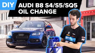 Audi S4, S5, & SQ5 Oil Change DIY (B8/B8.5 3.0t V6 Supercharged Engine)