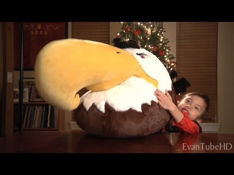 Angry Birds Christmas Gifts - Mighty Eagle Plush! Angry Birds Haul!
