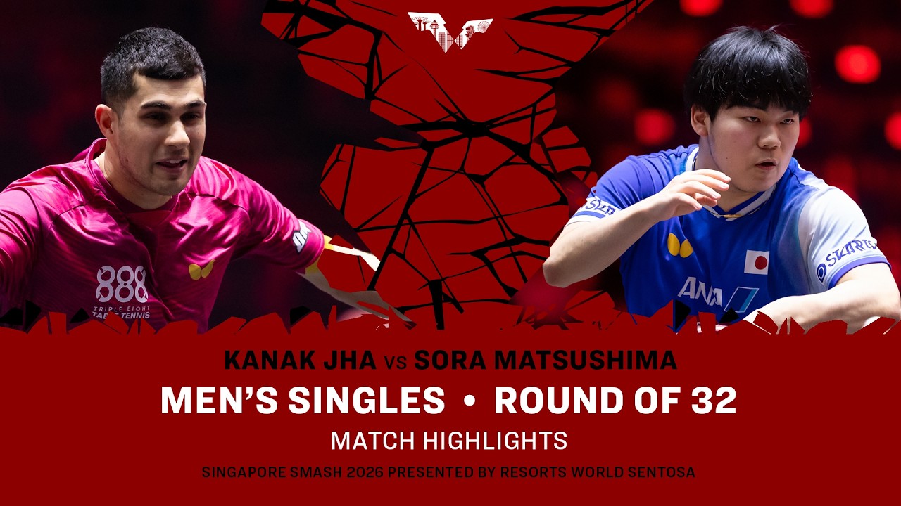 Kanak Jha vs Sora Matsushima | MS R32 | #WTTSingapore2026