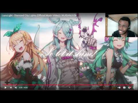 Rando reacts to LazuLight   Diamond City Lights Official Music Video  NIJISANJI EN