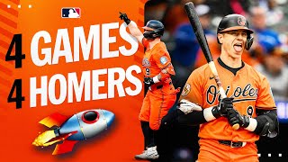 TYLER ON FIRE 🔥 4-straight games with a homer!!