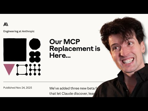 Thumbnail for Anthropic is trying SO hard to fix MCP... 38 minutes"}}},"descriptionSnippet":{"runs":[{"text":"Anthropic