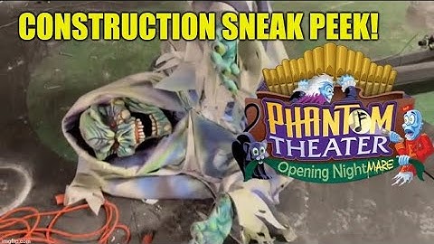 Phantom Theater Opening Nightmare Construction Sneak Peek Kings Island! 🤫