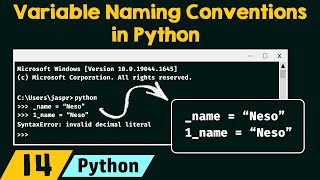 Variable Naming Conventions in Python