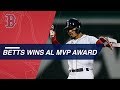 Mookie Betts is named the 2018 American League MVP