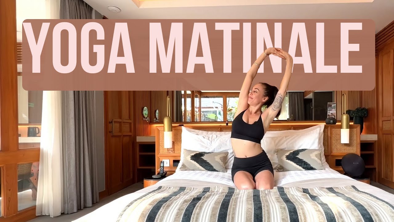 Yoga matinal express : Cultivez la bonne humeur en 10 minutes au lit
