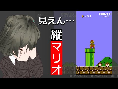 【縦配信】画面の両端が見えてない縛りプレイ！縦マリオ！#shorts＃Vtuber