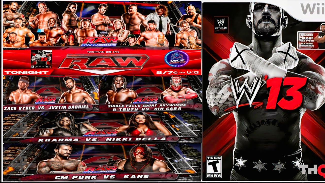 WWE 2K13  WII Universe Mode Raw HighlightsPart #8 wwe13 Mobile gameplay 