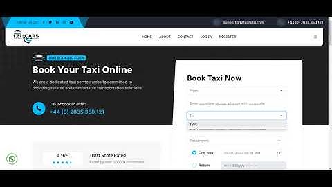 Pre Taxi Booking Website | PHP - Laravel | Project