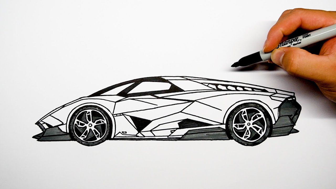 Cool Car Drawing Beautiful Image  Drawing Skill