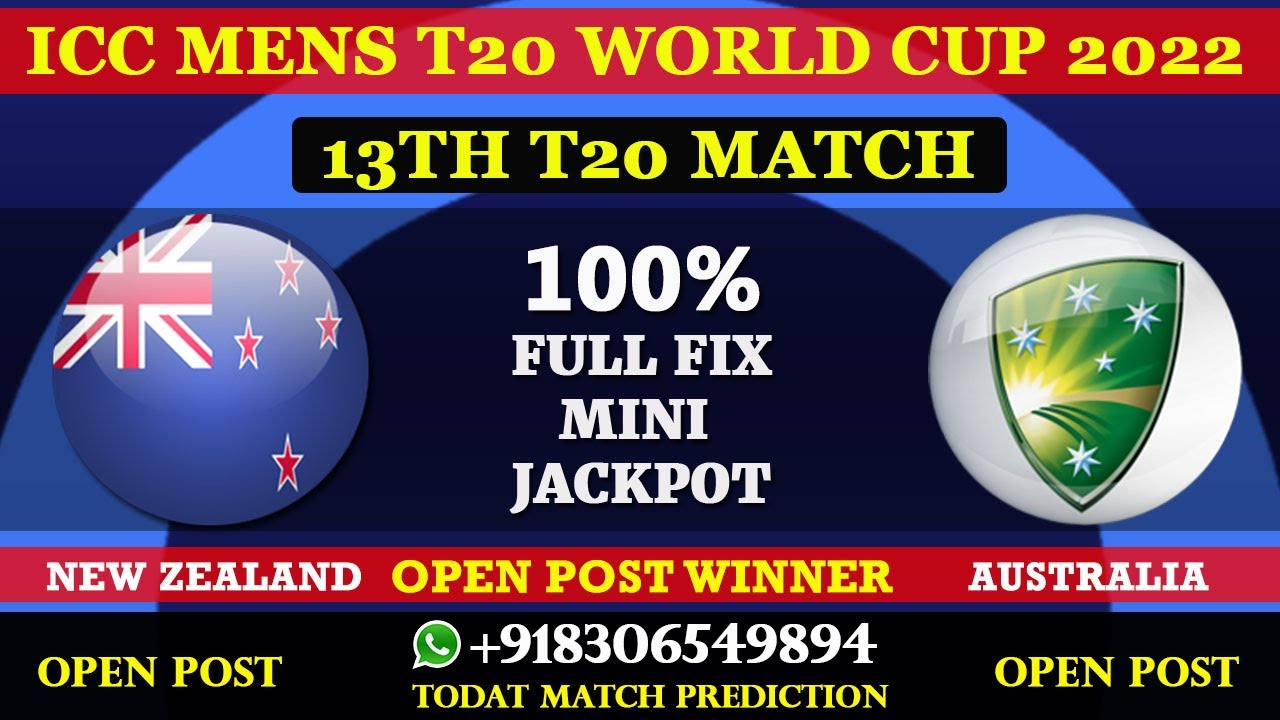 New Zealand vs Australia, 13th Match Prediction, Super 12 Group 1, ICC ...