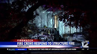 Crews respond to structure fire in White City