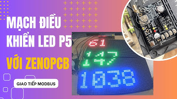 Mạch điều khiển LED P5 giao tiếp Modbus RTU RS485 với biến tần PLC hoặc IOT Gateway