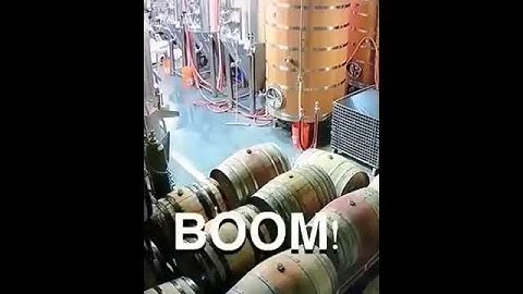 Wine Barrel Explodes