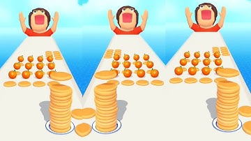 pancake run android gameplay highlevel- 340 ios walkthrough #androidgameplay #pancake