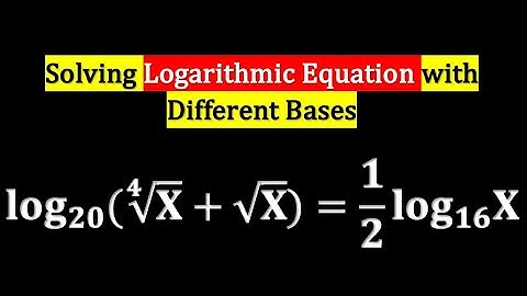 JEE Mains Solving Logarithm Equation with Different Bases! Maths Olympiad #learnmath #education