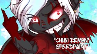 Speedpaint: Chibi Demon Anime Art