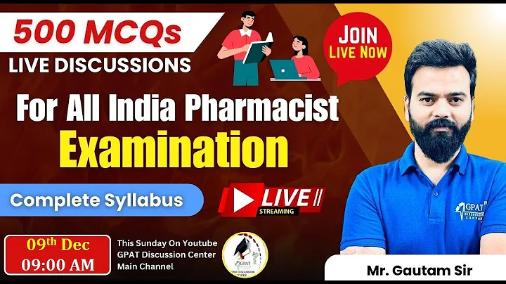 TOP- 500 MCQ's  COMPLETE SYLLABUS MOST IMPORTANT QUESTION FOR ALL PHARMACIST EXAMINATIONS #pharmacy