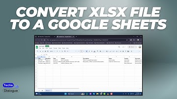 How to Convert an XLSX File to a Google Sheets