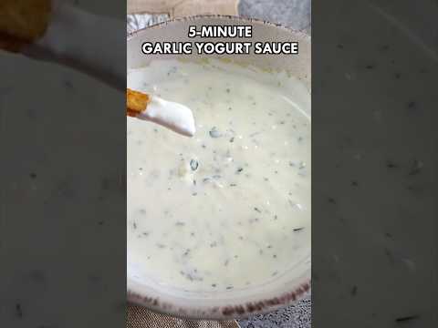 Garlic Yogurt Sauce food cooking
