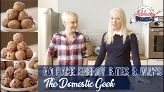 No Bake Energy Bites 3 Ways The Domestic Geek Gluten Free