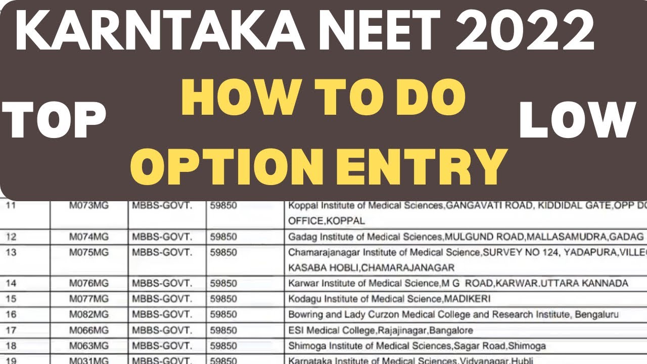 KARNATAKA NEET 2020| HOW TO APPLY PRIORITY TOP TO LOW| EFFECTIVELY