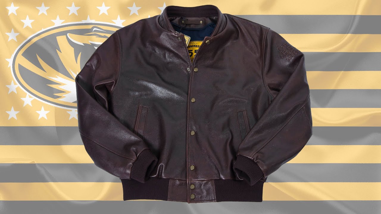columbia leather bomber jacket