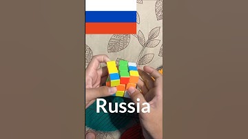 🇷🇺Russia Flag on 3x3 Rubik’s Cube || Rubik’s Cube || #shorts