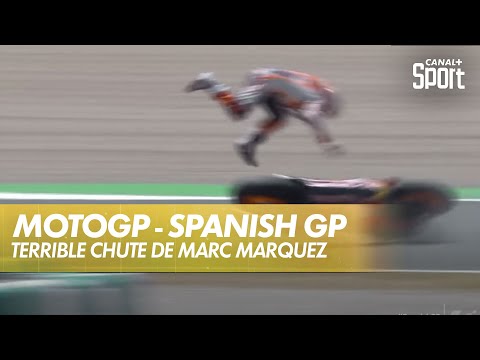 La terrible chute de Marc Márquez - GP d'Espagne