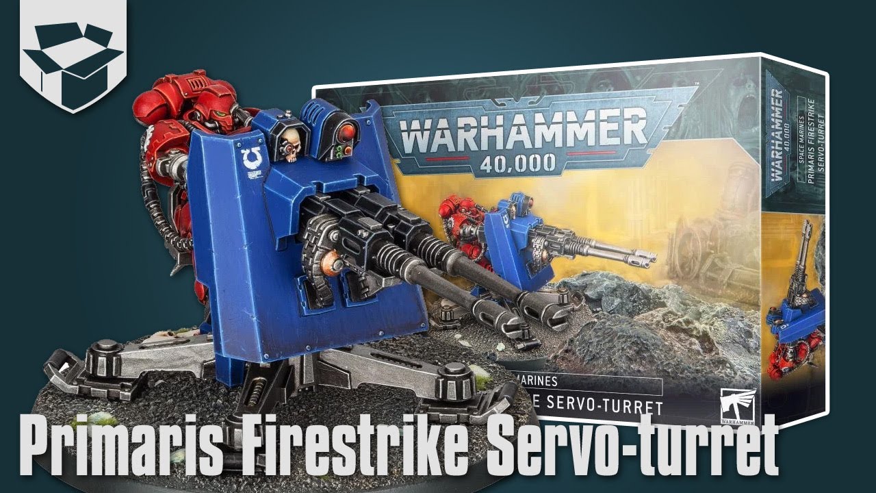 Распаковка - Space Marines Primaris Firestrike Servo-turret