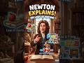 Newton's Laws of Motion Explained | Class 9th Physics 🚀 #shorts #physics #lawsofmotion