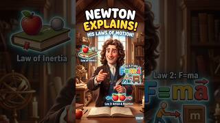 Newton's Laws of Motion Explained | Class 9th Physics 🚀 #shorts #physics #lawsofmotion