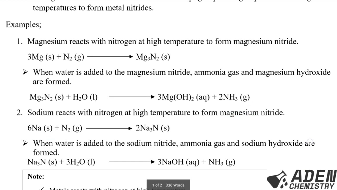 ФОРМА 3: ТЕМА 4: АЗОТ И ЕГО СОЕДИНЕНИЯ: УРОК 3 (Химические свойства и применение азота)