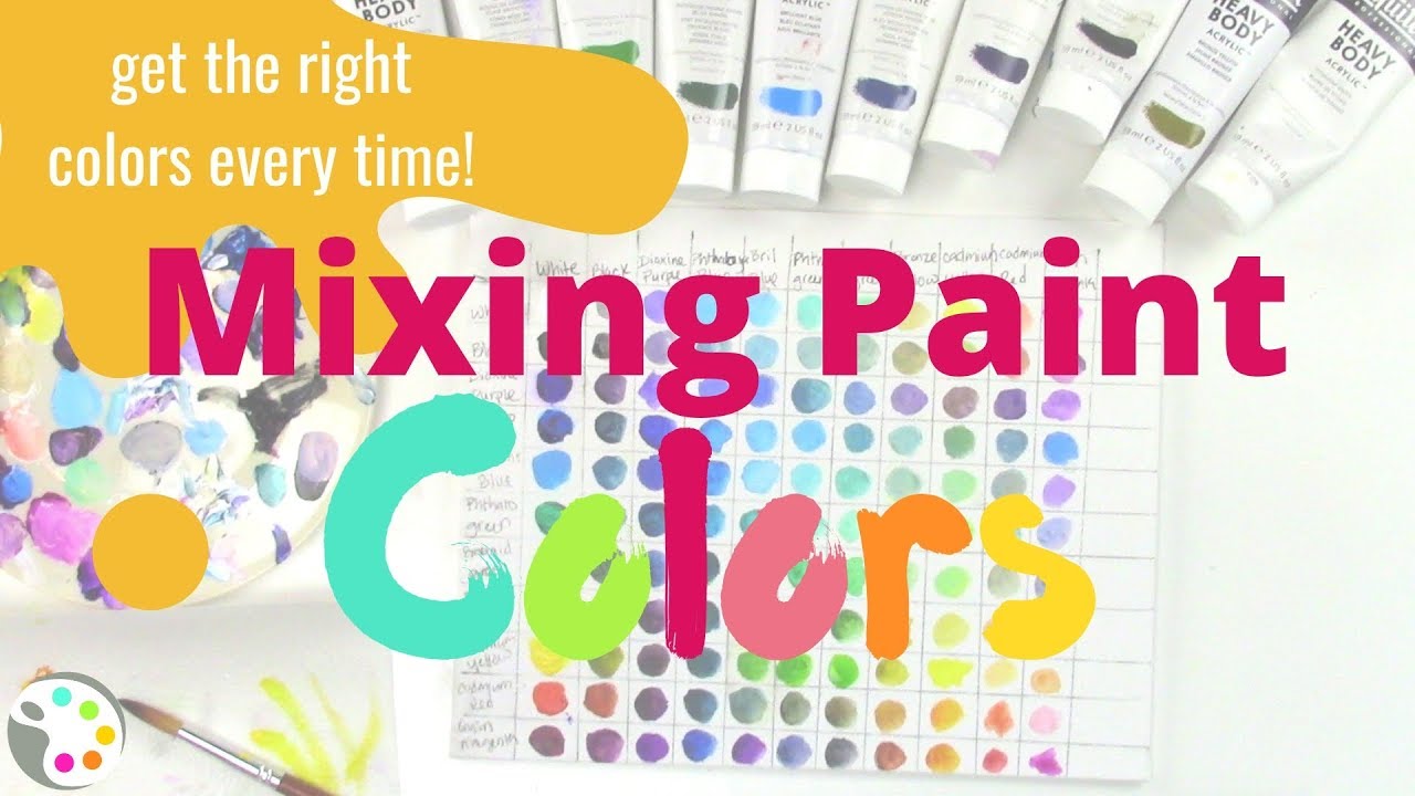 Mixing Paint Color Chart