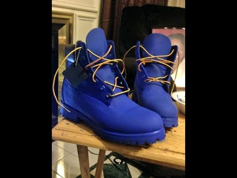 Custom painted timberlands - YouTube