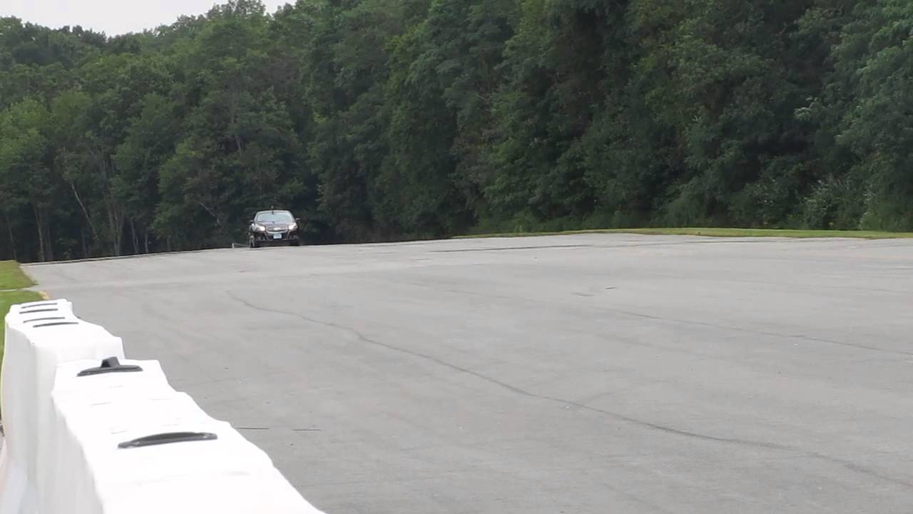 Stability control demo at Consumer Reports track