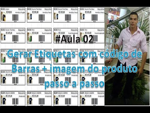 Aula02 - Criando Cadastro no Excel passo a passo - para geração de etiquetas com imagens vlookup multiple sheets